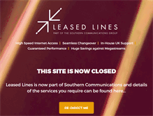 Tablet Screenshot of leased-lines.org